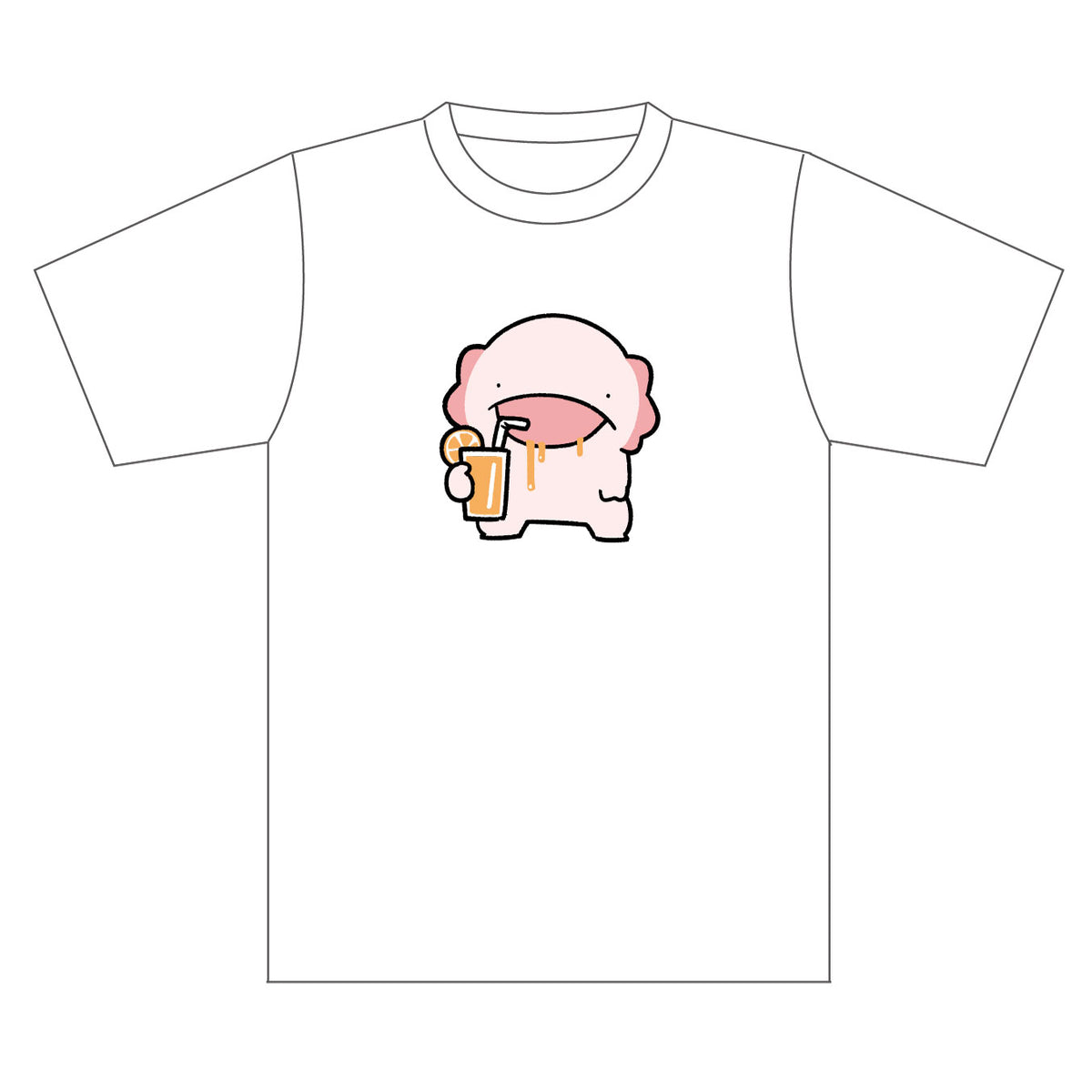 美味さに呆然ウーパールーパーTシャツ – からめる屋